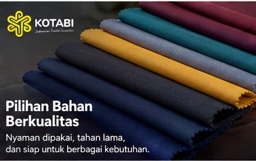 bahan jas almamater KOTABI